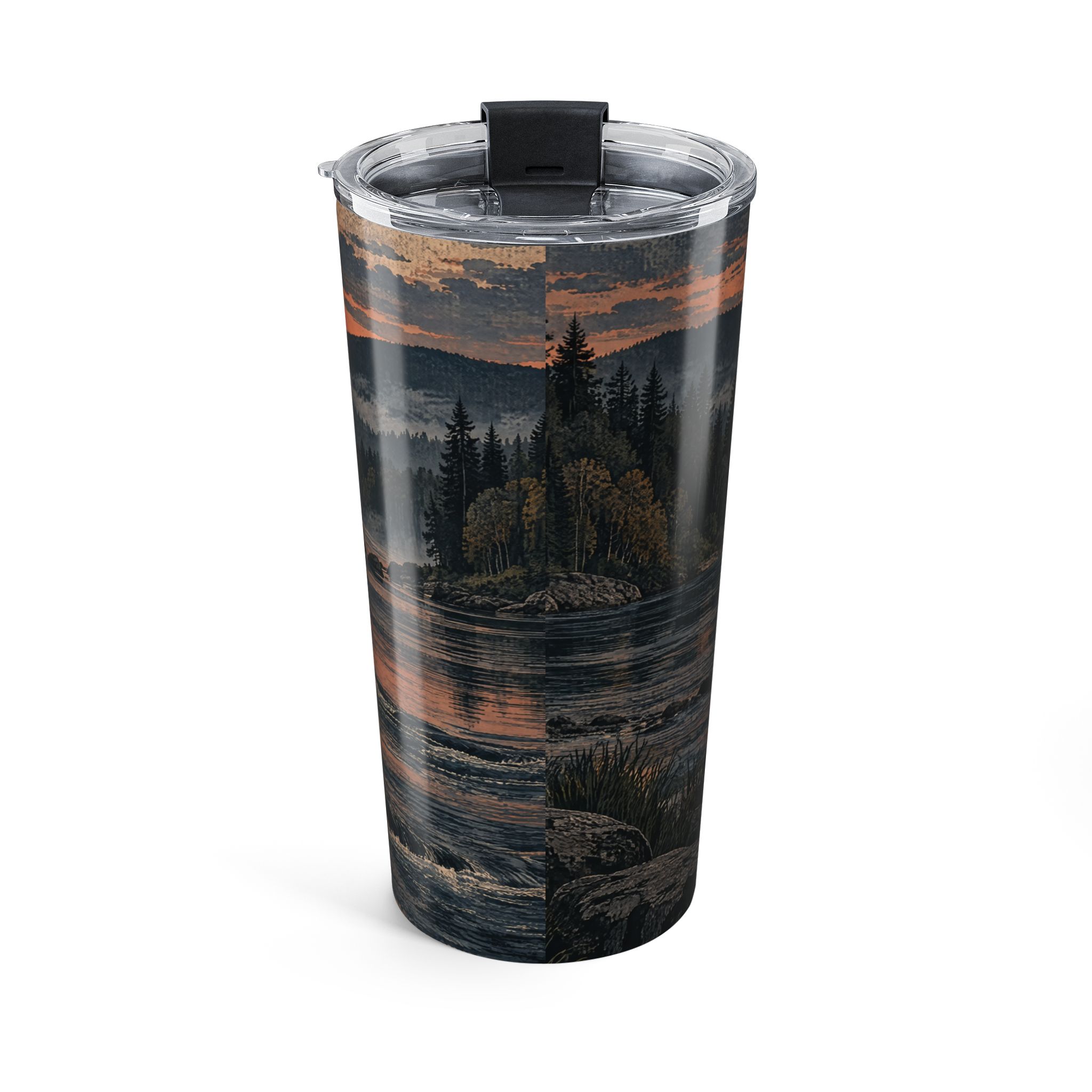 Androscoggin After Dark — North Country Waterline 20oz Tumbler - Image 2
